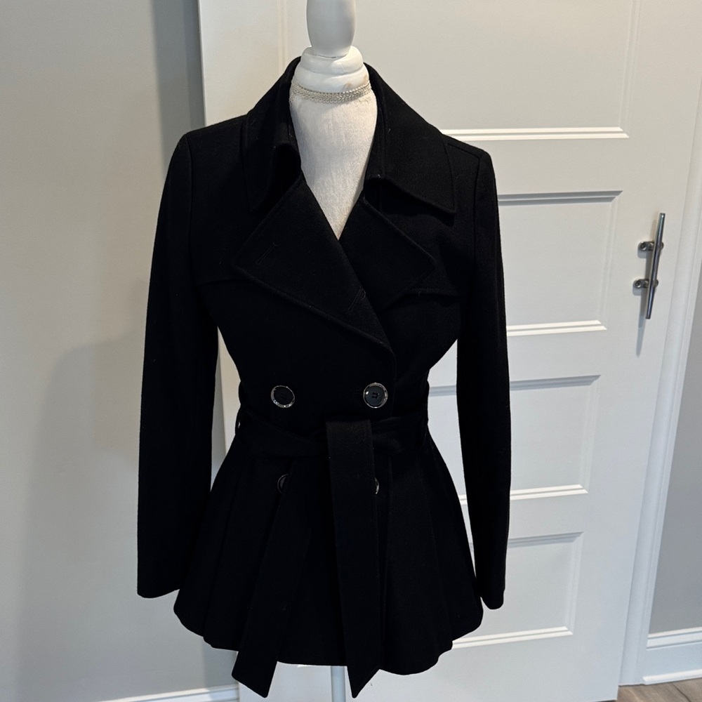 Via Spiga Black Trench Coat for Women